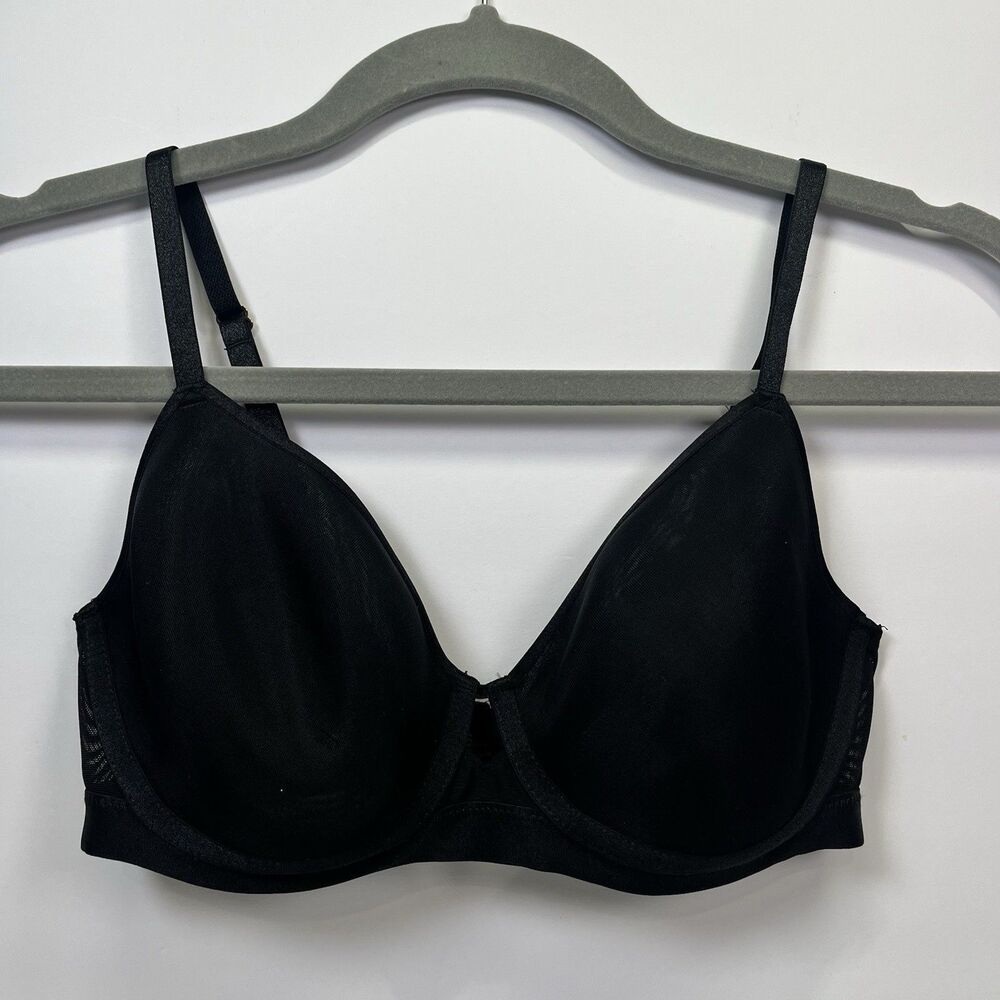 Soma Smooth Lightest Lift Smooth Perfect Coverage Women 32D Black T Shirt